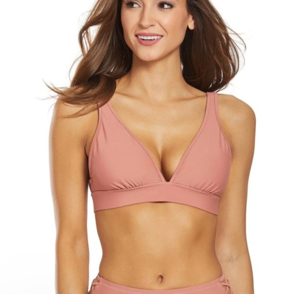 NWT Antonio Melani XS burnt orange bikini top